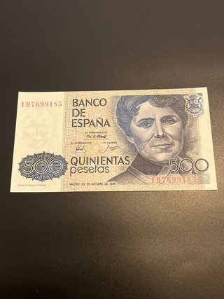 Billete 500 Pesetas de 1979 sin circular