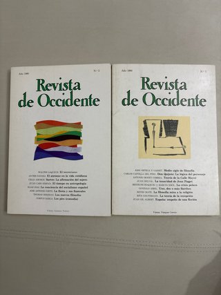 Revista de Occidente n°s 2 y 3 1980