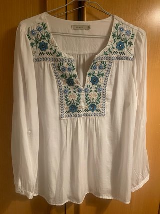 Camisa Boho Blanca Anany Talla 44