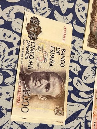 Billetes de 5000 Pesetas (1978)