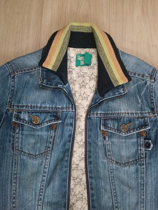 Cazadora Vaquera Bershka Estilo Bomber