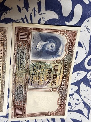 Billete 500 Pesetas 1931 Juan Sebastián Elcano