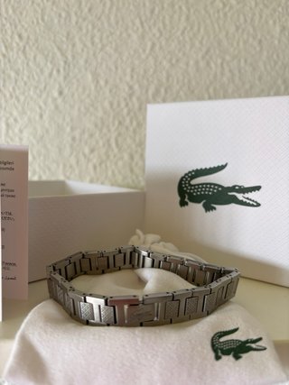Pulsera Lacoste Hombre Plateada