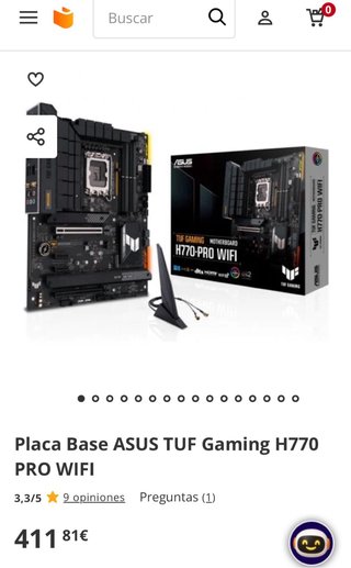 Placa Base ASUS TUF Gaming H770-PRO WIFI