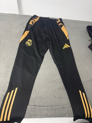 Pantalón Real Madrid Adidas Negro y Dorado