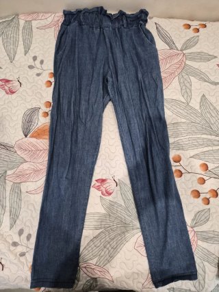 Pantalón Suelto Azul
