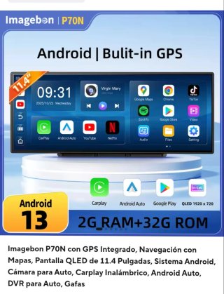 Pantalla Imagebon P70N 11.4 Android 13