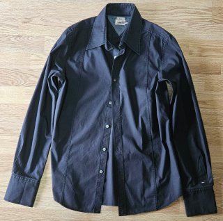 Camisa entallada negra Tommy Hilfiger
