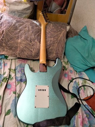 Guitarra Eléctrica Azul Metalizado