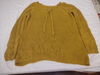 Jersey de Punto Amarillo Talla XL