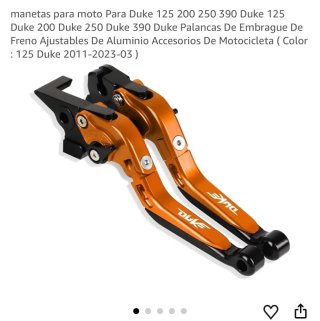 Manetas y Puños para KTM Duke nuevos