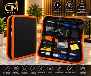 Kit de Soldador de Estaño 80W con Estuche
