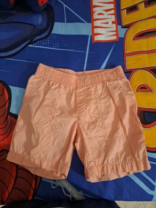 Pantalones cortos infantil color salmón y coral