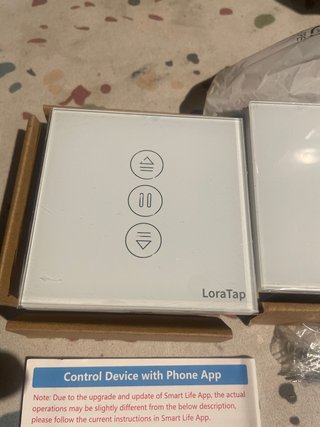 Interruptor de Persianas LoraTap Cristal