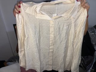 Camisa Mango Beige Talla 2XL