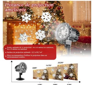 Proyector de Luces Copo de Nieve Exterior