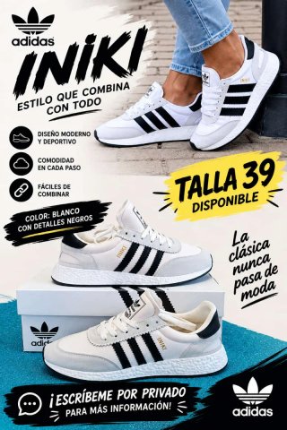 Zapatillas Adidas Iniki Blancas Talla 39