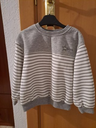 Jersey de Niño Gris y Blanco