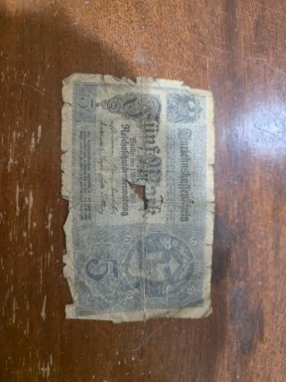 Billete 5 marcos (Darlehnskassenschein) 1917