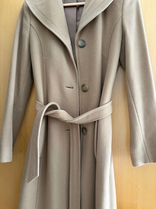 Abrigo camel de lana Laura Ashley