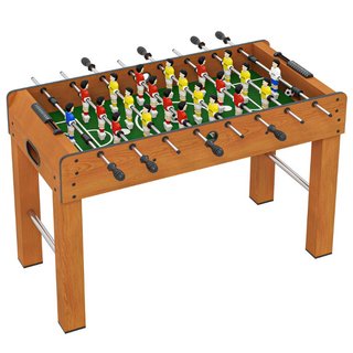 Futbolín y mesa de fútbol, MDF, acero, 122 x 61 cm