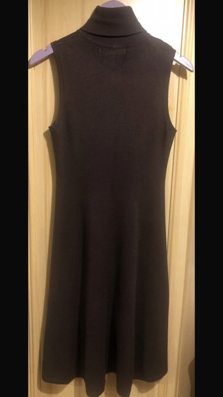 Vestido Midi de Punto Marrón