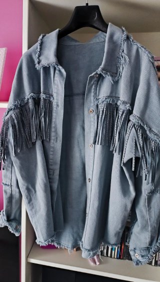 Chaqueta Vaquera con Flecos
