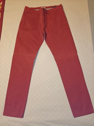 Pantalón Chino Easy Wear Rojo teja