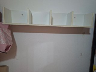 Estantería de Pared Blanca 17altx93anchx17prof