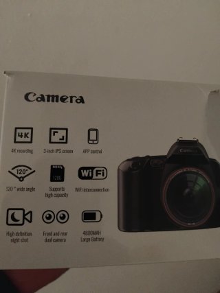 Cámara 4K con Pantalla IPS