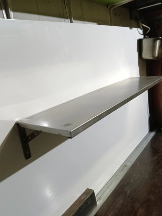 estantería acero inox 103x25cm.