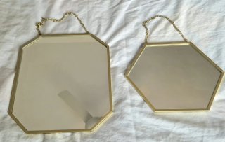 Set de 2 Espejos Dorados de ikea
