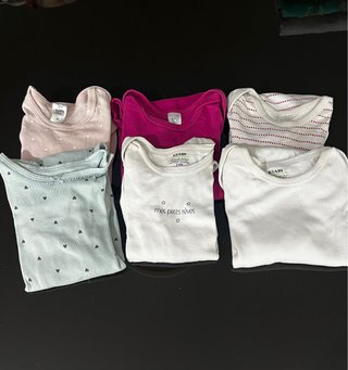 Set de 6 Bodies Manga Larga 18-24 Meses