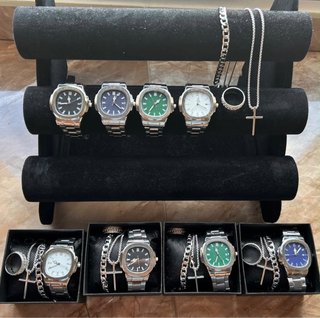 Set Reloj, Pulsera, Cadena y Anillo