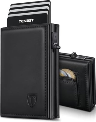 Cartera Tarjetero de Cuero TENBST