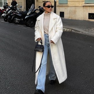 Abrigo Oversized Blanco NA-KD