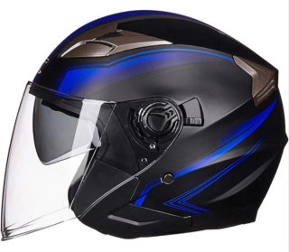 Casco de Moto Jet doble visera