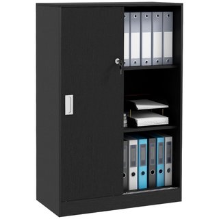 Armario Oficina 3 Estantes, Puertas Correderas, 2