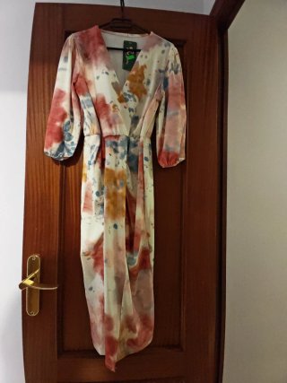 Vestido midi estampado