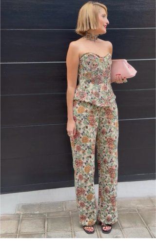 Corsé Jacquard Floral Zara T-XL