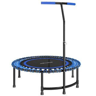 Trampolín cama elástica de acero con asa, 36 gomas