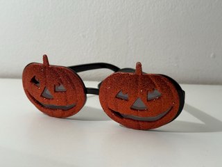 Gafas de Calabaza con Purpurina para Halloween
