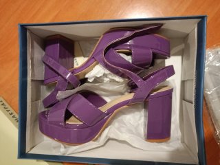 Sandalias de tacón y BOLSO Marypaz morados Talla39