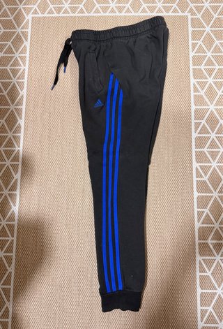Pantalón de Chándal Adidas Negro y Azul