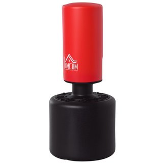 Saco de boxeo de suelo, EPE y PVC, 6 alturas, rojo