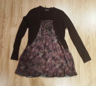 Vestido con chaqueta integrada
