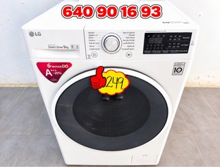 LAVADORA LG 9 KILOS 1400 RPM. A+++ GARANTIA