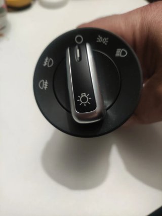 Mando de luces cromado para VW y Seat