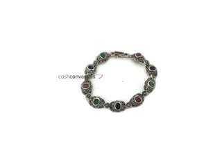 pulsera plata 925mm con piedra