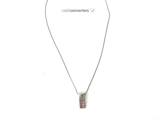 collar plata 925mm con piedra 20cm